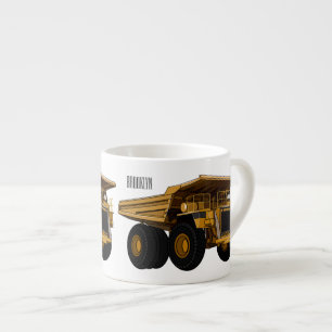 Xícara De Espresso Ilustração de desenho animado de caminhão Haul