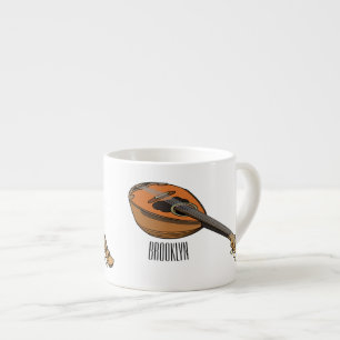 Xícara De Espresso Ilustração de desenho animado de Mandolin