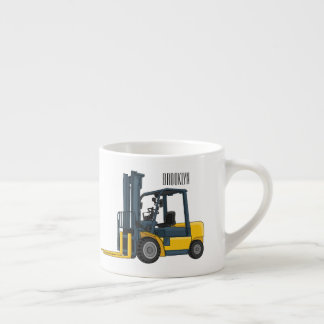 Xícara De Espresso Ilustração de desenho animado do empilhador