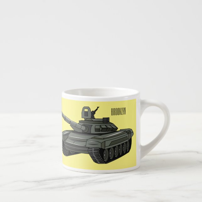 Xícara De Espresso Ilustração de desenho animado do Tanque (Direita)