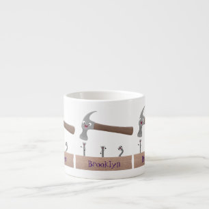 Xícara De Espresso Ilustração de desenho animado, engraçada e de m