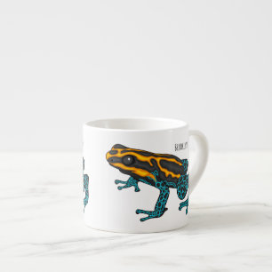 Xícara De Espresso Ilustração de desenho do sapo Dart Veneno