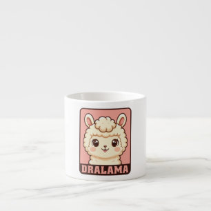 Xícara De Espresso Ilustração de lhama fofa design