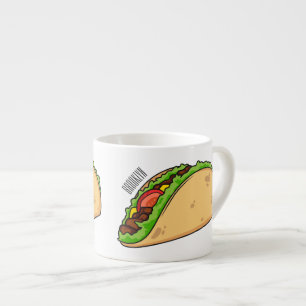 Xícara De Espresso Imagem de desenho animado do Taco