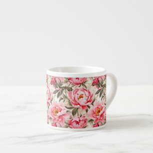 Xícara De Espresso Impressão Espresso Mug-Floral