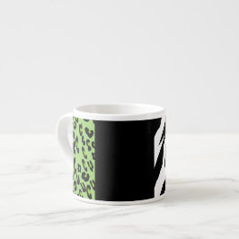 Xícara De Espresso Impressão Leopardo, Impressão Zebra, Impressão Ani