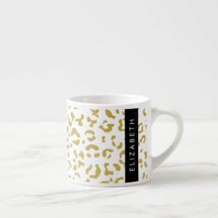 Xícara De Espresso Impressão Leopardo, Leopardo Dourado, Literatura,