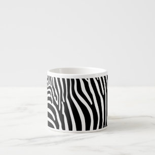 Xícara De Espresso Impressão Zebra