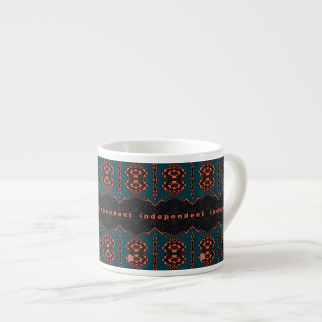 Xícara De Espresso Independente e orgulhoso (Frente Esquerda)