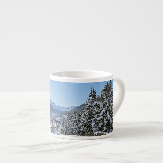 Xícara De Espresso Inverno em St. Moritz (Frente Esquerda)