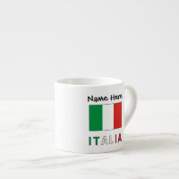 Italia e Bandiera Italiana con il Tuo Nome
