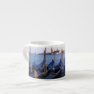 Xícara De Espresso Itália, Veneto, Veneza, Fileira de Gôndolas e San