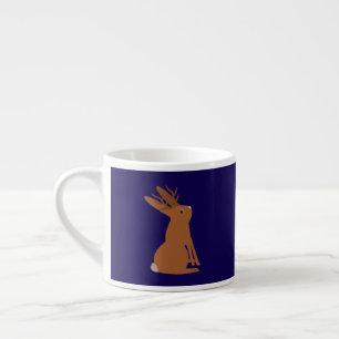 Xícara De Espresso Jackalope de Halloween Presente ou Travessura