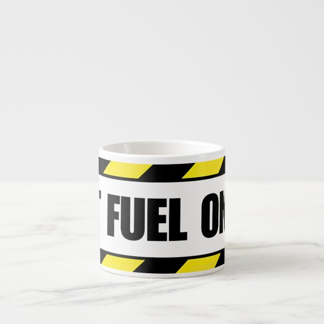 Xícara De Espresso Jet Fuel Only Aviation Decal (Frente)