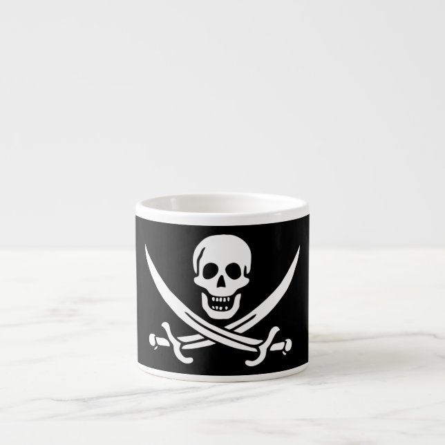 Xícara De Espresso Jolly Roger Pirate Flag (Frente)
