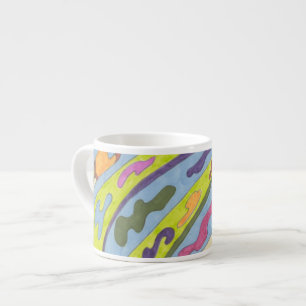 Xícara De Espresso "Joy" Abstrato Art