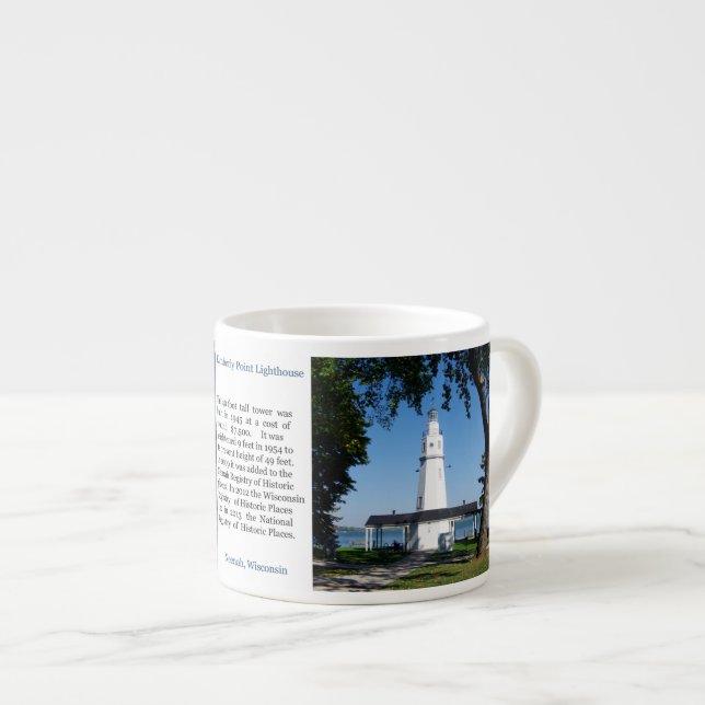 Xícara De Espresso Kimberly Point Lighthouse mug (Frente Esquerda)