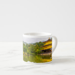 Xícara De Espresso Kinkaku-ji Ou Pavilhão E Pond Do Ouro, Quioto