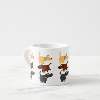 Xícara De Espresso Labradores bonitos de cartoon em 3 Flavors Espress