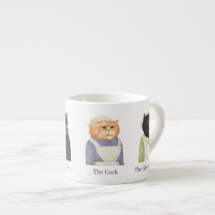 Xícara De Espresso LADY CATS Espresso Taça + Texto