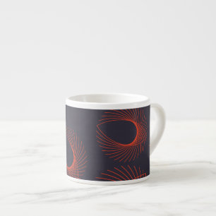Xícara De Espresso Laranja, legal, tendências, abstração geométri