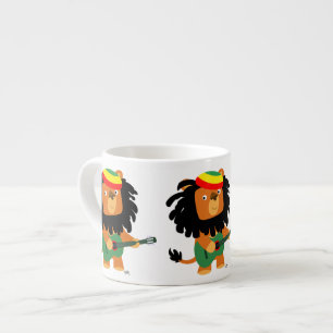 Xícara De Espresso Leão de animação bonito de Zion Espresso Mug