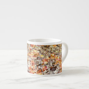 Xícara De Espresso Legal, moderno, abstrato de fundo colorido