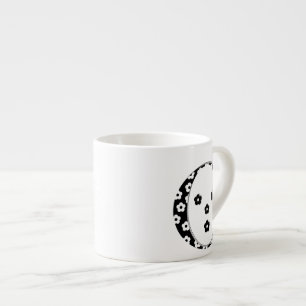 Xícara De Espresso Letra O do padrão da ventoinha