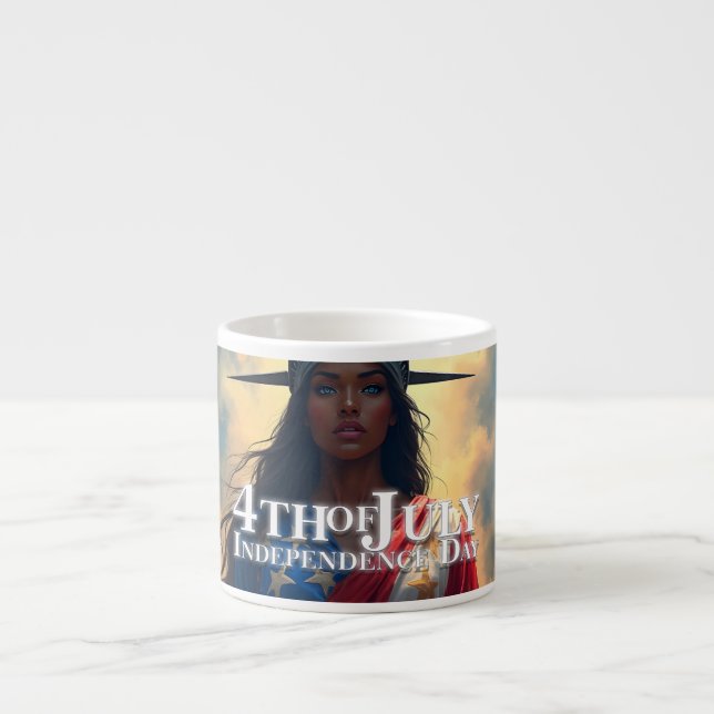 Xícara De Espresso Liberdade reimaginada - Uma nova face da liberdade (Frente)