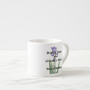 Xícara De Espresso Linda Íris Roxa