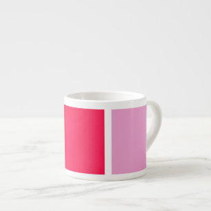 Xícara De Espresso Linhas brancas rosas rosa-rosa quadradas geométric