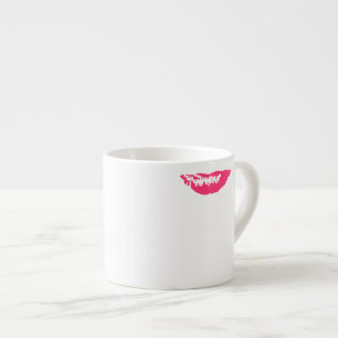 Xícara De Espresso Lip Stain Coffee Mug Lucky Pink