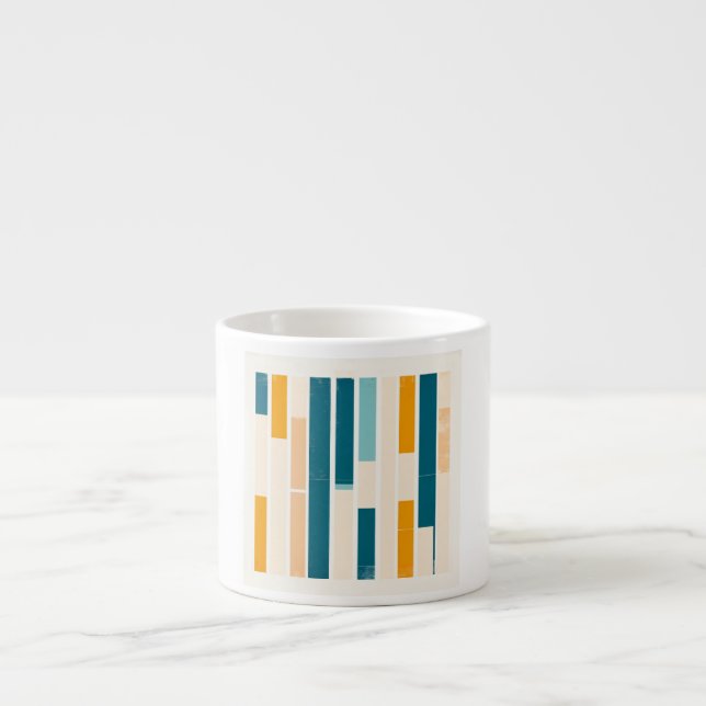 Xícara De Espresso listas boho (Frente)