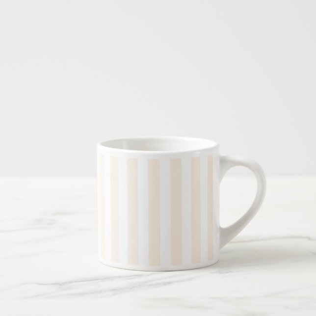 Xícara De Espresso Listras de bege e doce (Direita)