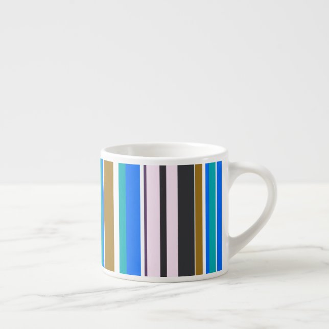 Xícara De Espresso Listras Modernas da Moda (Direita)