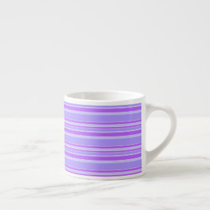 Xícara De Espresso Listras violetas