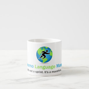Xícara De Espresso Logotipo da maratona da língua de Parleremo