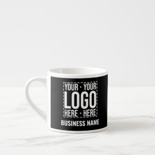 Xícara De Espresso Logotipo Empresarial Personalizado Empresa Corpora