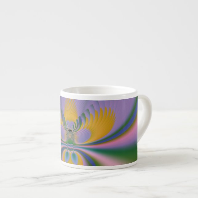 Xícara De Espresso Lótus Roxo (Frente Esquerda)