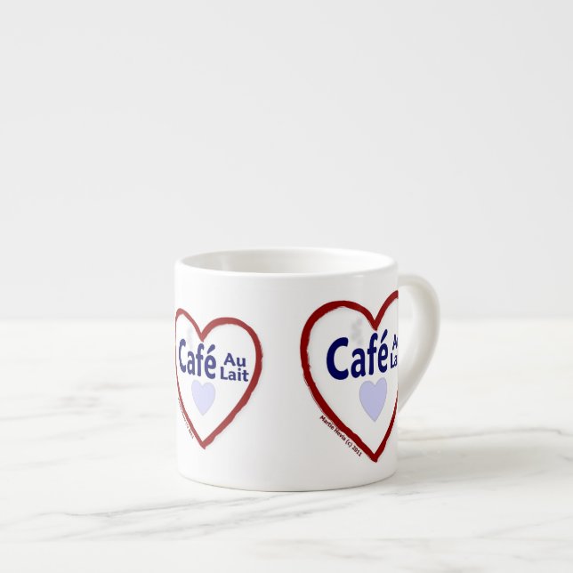 Xícara De Espresso Love Café Au Lait - Espresso Mug (Frente Esquerda)