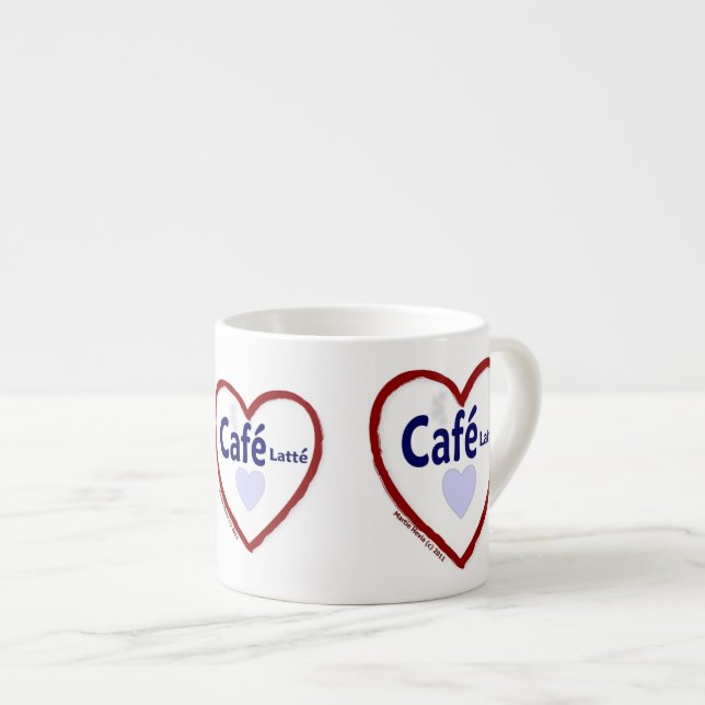 Xícara De Espresso Love Café Latté - Espresso Mug (Frente Esquerda)