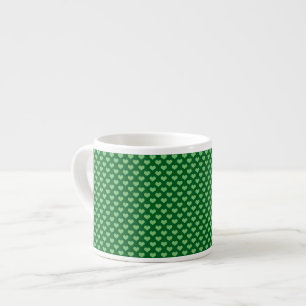 Xícara De Espresso Luz - fundo verde escuro do teste padrão verde do