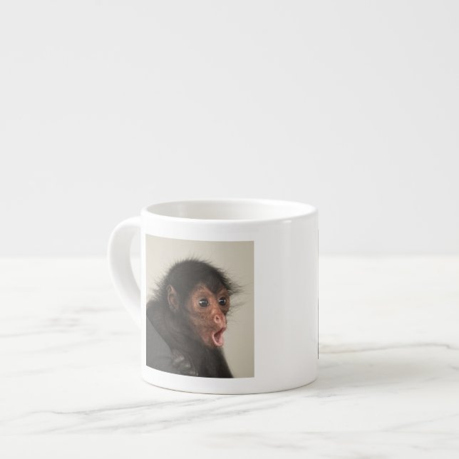 Xícara De Espresso Macaco-aranha-de-cara-vermelha Ateles paniscus) (Frente Esquerda)
