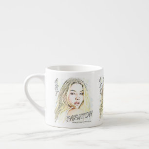 Xícara De Espresso Madelyn Fashion Art