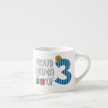 Mãe Orgulhosa de Três Lattes Mug