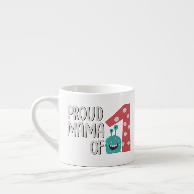Xícara De Espresso Mãe Orgulhosa de Um (Esquerda)