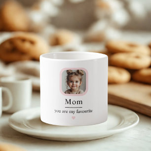 Xícara De Espresso Mãe Personalizada com Presente de Foto Infantil