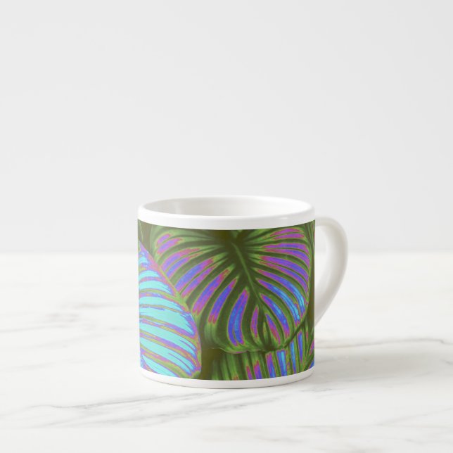 Xícara De Espresso Magenta Tropical Deixa Espresso Mug (Frente Esquerda)
