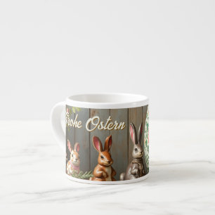 Xícara De Espresso Magia da Primavera com Flores e Felicidade de Coel