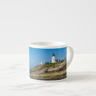 Xícara De Espresso Maine, Pemaquid Point, Farol de Pemaquid Point